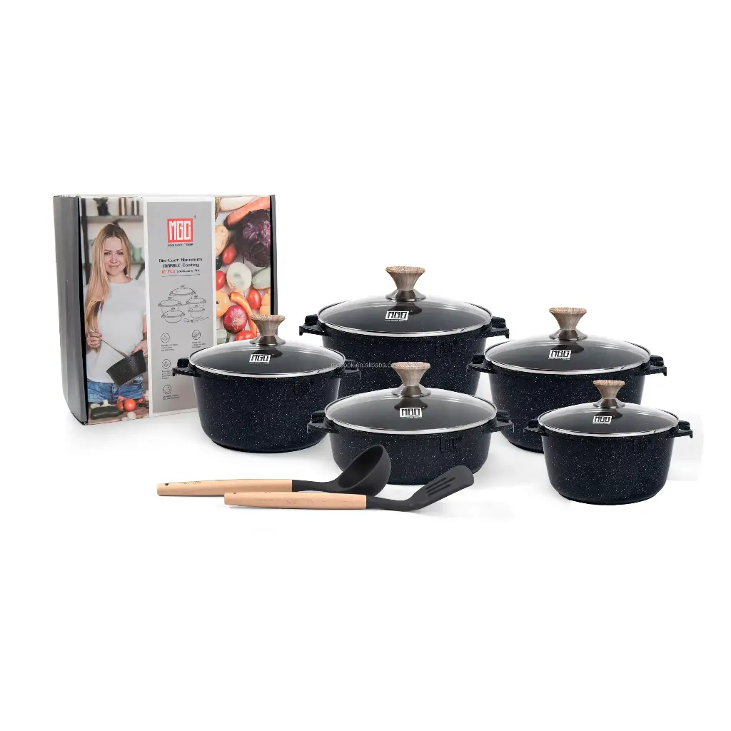 BATERIA DE COCINA 12 
PIEZAS ANTIADHERENTE