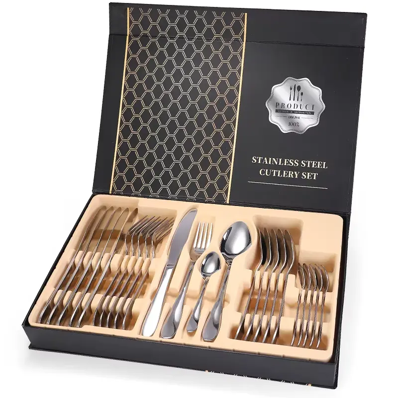 Juego de cubiertos 24 piezas con estuche