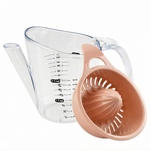 [3019-01] Exprimidor de limón con taza medidora