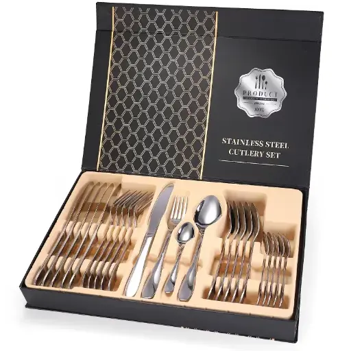 [2869-02] Juego de cubiertos 24 piezas con estuche